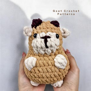 Crochet Goat pattern, Amigurumi Crochet Pattern, Goat Crochet Pattern, English PDF pattern