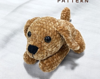 Golden Retriever Crochet Pattern: Velvet Puppy Amigurumi (PDF)