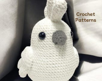 Cockatoo Amigurumi Crochet Pattern: Beginner-Friendly (PDF Pattern)