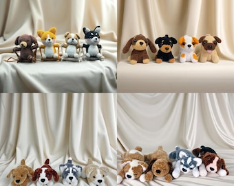 Dog Crochet Pattern Bundle: 16 Amigurumi Puppies (PDF Download)