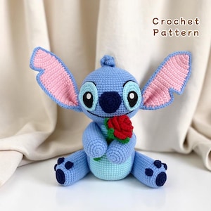 Amigurumi de punto azul, Patrón de crochet de personaje de punto, Patrón de juguete de crochet, Patrón de amigurumi extraterrestre azul, PDF de crochet, Archivo digital en inglés