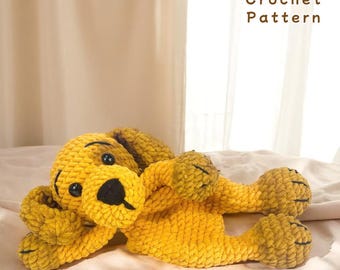 Hund Häkelanleitung PDF: Amigurumi Welpe Plüschtier (Digitaler Download)