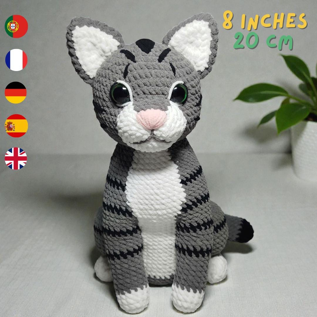 猫の編みぐるみ - Etsy 日本