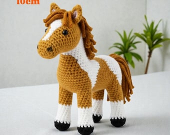 Crochet pattern American Paint Horse, Amigurumi horse pattern, Easy beginner PDF, Horse crochet patterns (PDF Pattern)