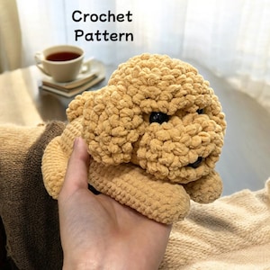 Poodle Plush Crochet Pattern PDF, Puppy Poodle Amigurumi Crochet Pattern, Puppy Dog Crochet Pattern PDF, English Only