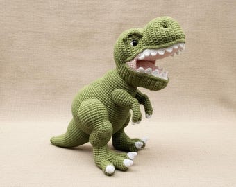 T-Rex Crochet Pattern, Dinosaur Toy PDF, Intermediate Crochet Pattern, Cute Handmade Crochet Animal (PDF Pattern)