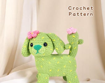 Kaktus Hund Hkelanleitung: Amigurumi Plschtier (PDF Pattern) - Etsy.de
