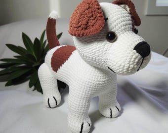 Cute Jack Russell Terrier Amigurumi Pattern, Crochet Dog Plush PDF, Beginner-Friendly Crochet Animal Pattern