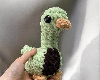 No-Sew Mallard Duck Amigurumi Crochet Pattern (PDF)