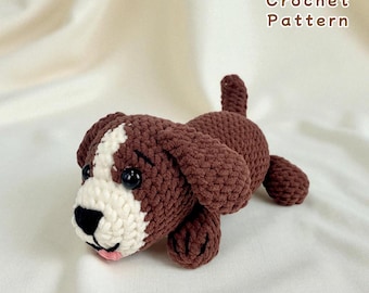 Dog Crochet Pattern PDF: Amigurumi Puppy Plush Toy Tutorial