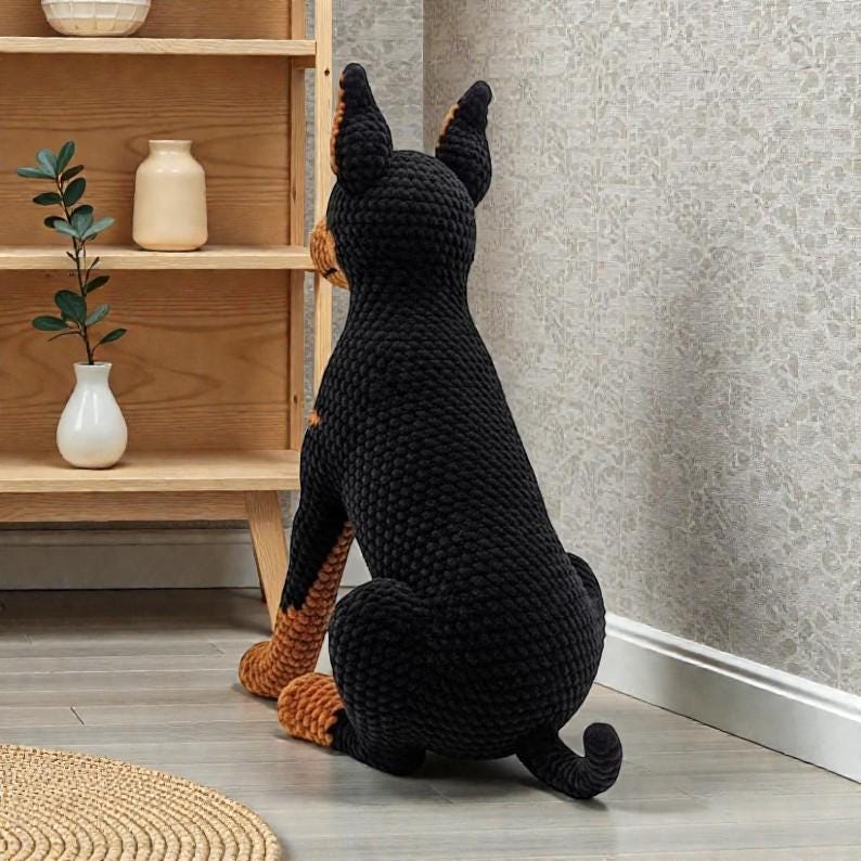 Dog Crochet Pattern, Doberman Dog Crochet Patterns, Easy Beginner ...