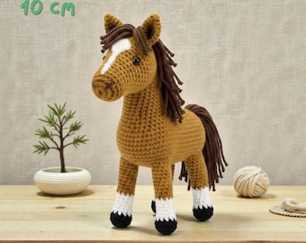 Horse Crochet Pattern – Mini Horse Crochet Patterns – Animal Keychain Amigurumi – Easy Beginner PDF