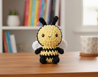 Amigurumi Bee Crochet Pattern, Beginner Friendly Plush Toy (PDF)