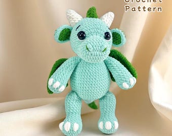 Amigurumi Dragon Crochet Pattern: Beginner-Friendly Plush Toy (PDF Pattern)