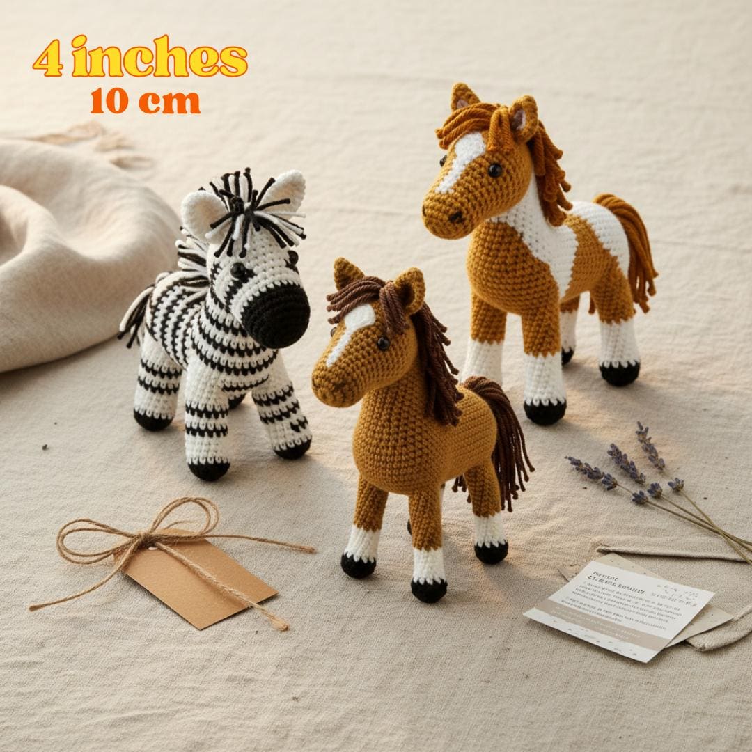 Crochet en fonte Cheval - Marron