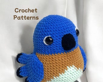 Bluebird Amigurumi Crochet Pattern: Beginner-Friendly Plush (PDF)