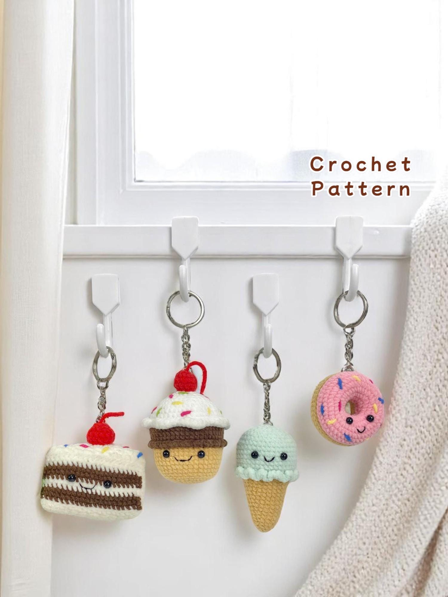 Portachiavi Peluche A Forma Di Ciambella 100% Soft – 8,9 Cm - 2