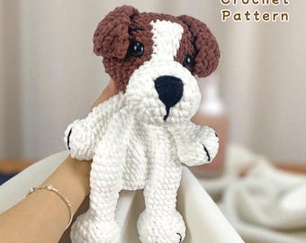 Beagle Dog Crochet Pattern: Amigurumi Puppy Snuggler (PDF Digital Download
