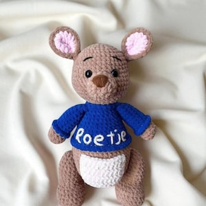 Roo Amigurumi Crochet Pattern PDF, Cute Little Roo Animal Toy, Stuffed Crochet Doll, Easy Plush Pattern, Digital Download in English