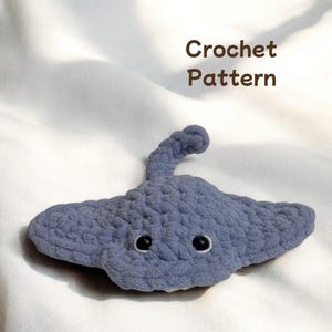 Stingray Crochet Pattern: Beginner-Friendly Plush Toy (PDF Tutorial)