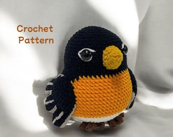 Crochet American Robin Amigurumi Pattern (PDF Download)