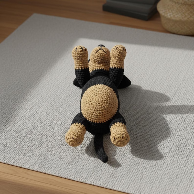Rottweiler Dog Crochet Pattern PDF, , Realistic Dog Crochet Pattern for Advanced Beginners, Dog Crochet (PDF Pattern) image 6