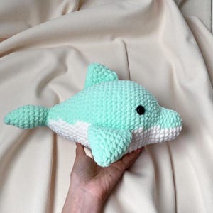 Dolphin Crochet Pattern PDF, Amigurumi Dolphin Toy, Cute Dolphin Plush, Easy Crochet Animal Pattern in English