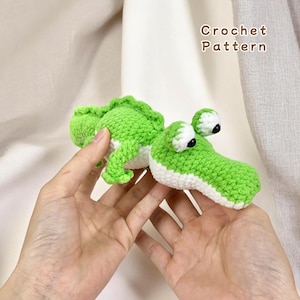 Mini Alligator Crochet Pattern PDF Digital Download, Alligator Crochet Pattern, Gator Crochet Pattern PDF, Crocodile Plushie Pattern
