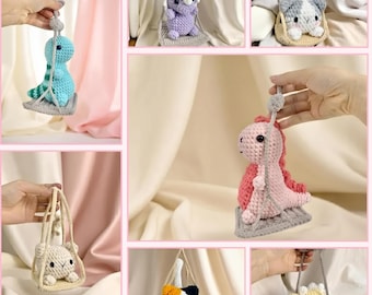 Crochet Animal Keychain Pattern Bundle: 7-in-1 Amigurumi DIY (PDF Pattern)