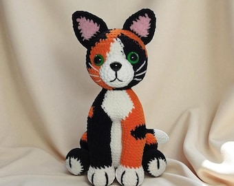 人気作家様 三毛猫のあみぐるみ 極美品 三毛猫のあみぐるみ編み図｜リアルな子猫のPDFおもちゃデコレーション