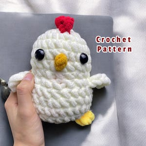 No-Sew Häkelanleitung Huhn, PDF in Englisch, Huhn Amigurumi Häkelanleitung, Instant Download