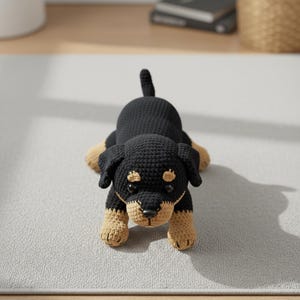 Rottweiler Dog Crochet Pattern PDF, , Realistic Dog Crochet Pattern for Advanced Beginners, Dog Crochet (PDF Pattern) image 2