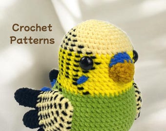 Budgerigar Amigurumi Crochet Pattern: Beginner-Friendly PDF (English Only)