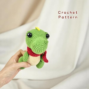 Cute Dinosaur Crochet Pattern PDF Download, Amigurumi Dinosaur Pattern, Tyrannosaurus Dinosaur Crochet Pattern, Dinosaur Plushie Pattern