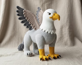 Griffin Crochet Pattern, Mythical Griffin Amigurumi, Crochet Pattern