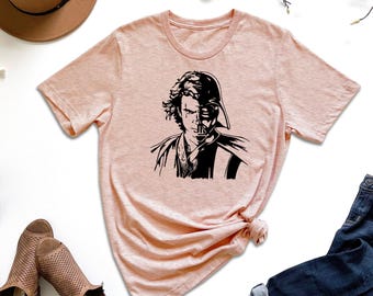 Star Wars Shirt, Darth Vader and Anakin Skywalker Shirt,  Darth Vader Dark Side, Darth Vader Portrait, Disney Star Wars Jedi T-Shirt