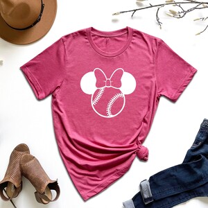 Mickey Baseball Shirt, Disney Kid Tee, Disney Shirt, Baseball Shirt, Minnie Baseball Shirt, Disneyland Trip Shirt, Disney Baseball Tee, Gift