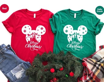 Christmas Minnie and Mickey Shirt, Disney 2026 Tee, Festive Mickey and Minnie Christmas, Disney Family Christmas Shirt, Holiday Disney 2026