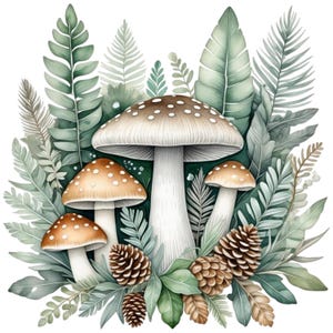 Forêt de champignons, champignon SVG