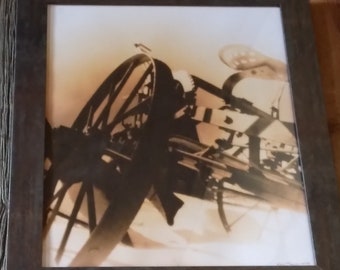 Singing Plow.  Film Photograph, Lith Printed, Framed, by West Magoon