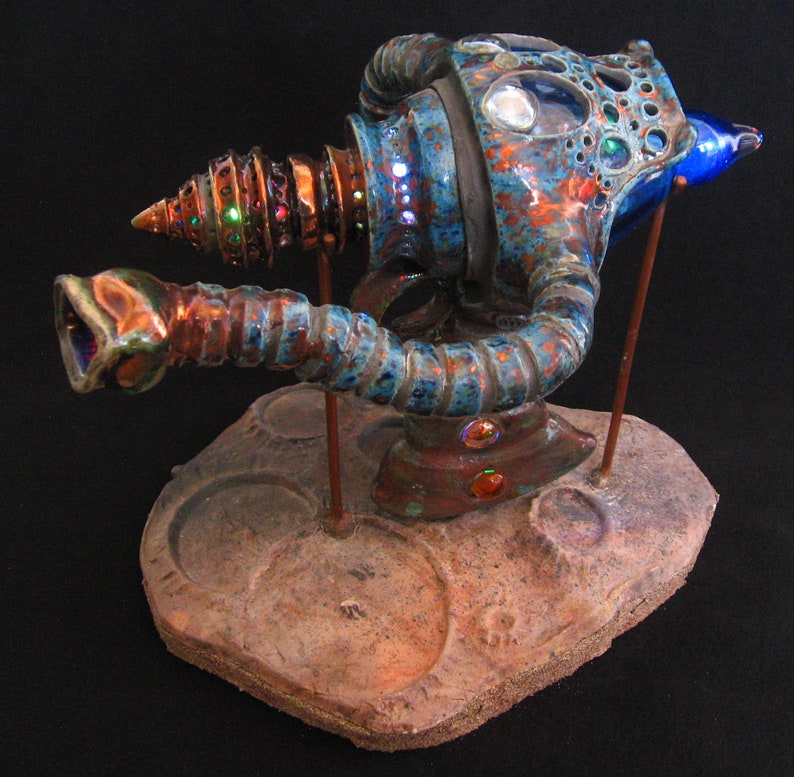 Forry Ackergun Raku Fired Ceramic Sculpture image 3