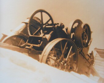 Crusher.  Film Photograph, Lith Printed, Framed, by West Magoon