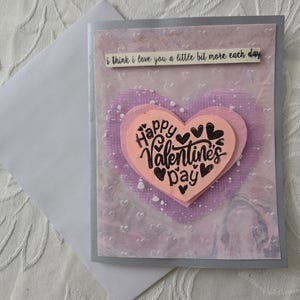 Saint-Valentin, amour, fait main, pour lui, pour elle, carte de voeux, carte-cadeau, quelqu'un de spécial, coeur, ensemble pour toujours.