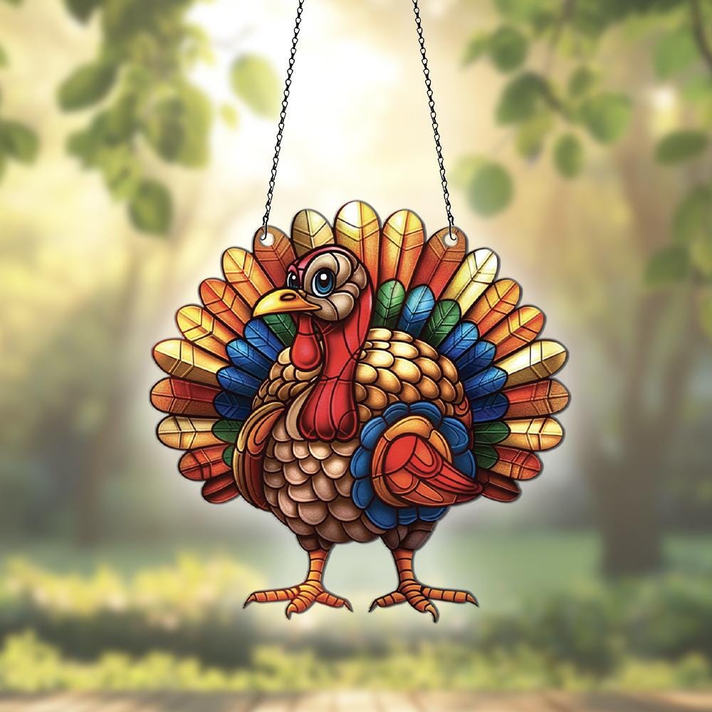 Turkey Christmas Ornaments, Turkey Decor Gifts for Women Men, Thanks…
