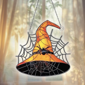 Witch Hat Acrylic Suncatcher, Witch Hat Ornaments, Witch Hat Decor, Witch Hat Gifts For Women Men, Witch Hat Sun Catcher For Window Hanging