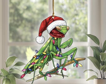 Praying Mantis Acrylic Suncatcher Window Hangings, Praying Mantis Ornaments, Praying Mantis Decor, Praying Mantis Gifts For Women Men