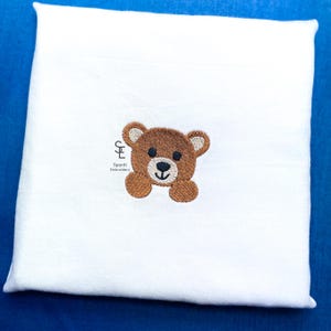 Teddybär Maschinenstickerei Mini Design 5 Größen Stickdatei süßer süßer Babybär, Sofort Download