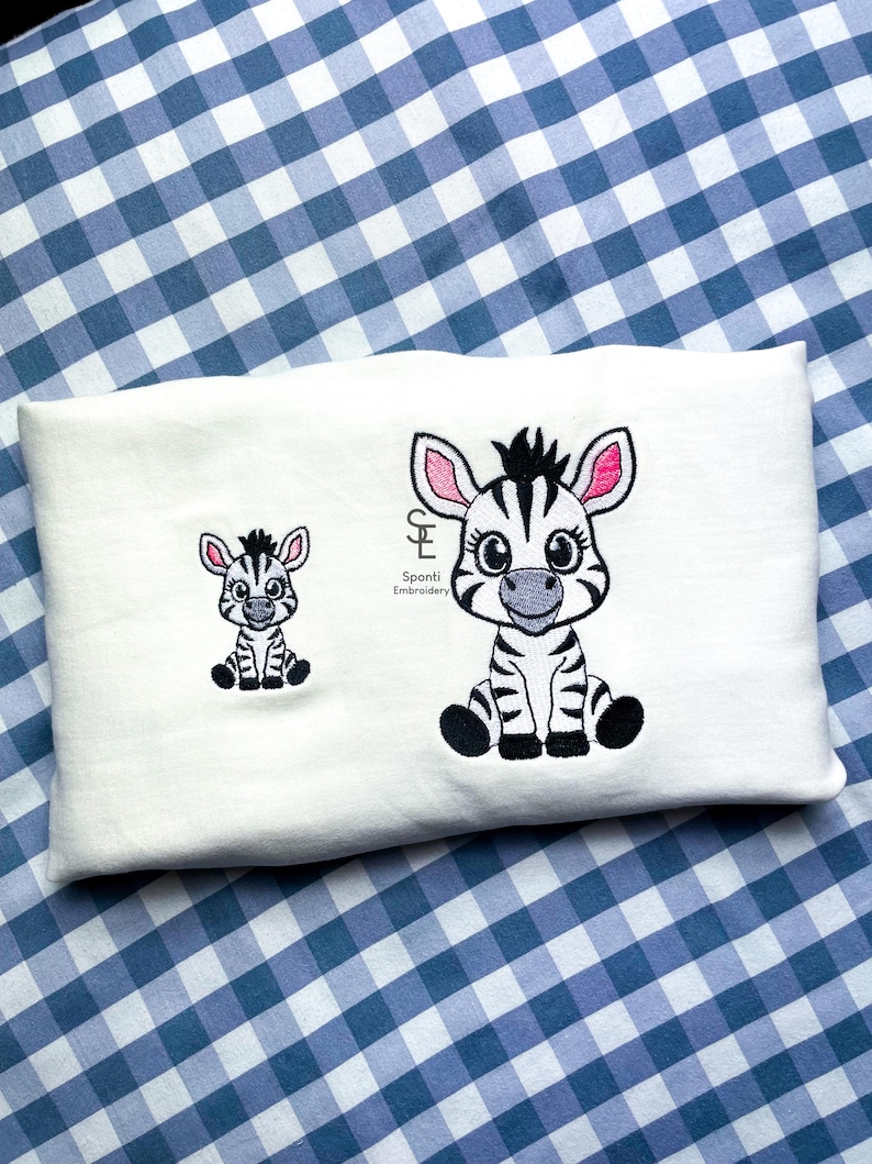 Cute Baby Zebra Machine Embroidery Design, Animal Embroidery, Safari ...