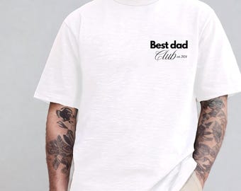Cooles Dad Club est T-Shirt - Shirt - Geschenk für ihn, personalisiertes Papa-Shirt, individueller Papa, Geschenk für Papa, Vatertagsgeschenk