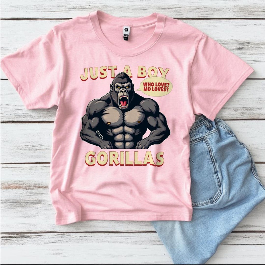 Waterproof Vinyl Gorilla Sticker, Cute Animal Lover Gift, Great Decal for Laptops, Kindles, and Water Bottles - Ireland